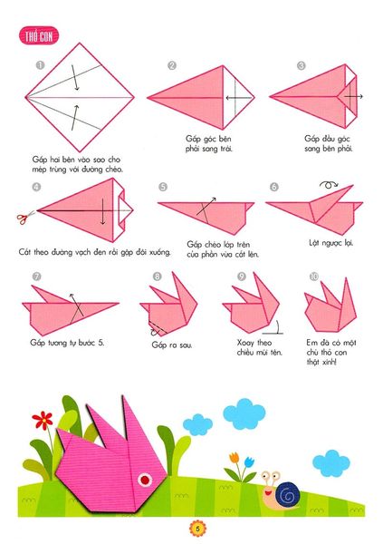 Em Tập Gấp Hình 3-4 Tuổi - Nâng Cao (Tái Bản 2018)