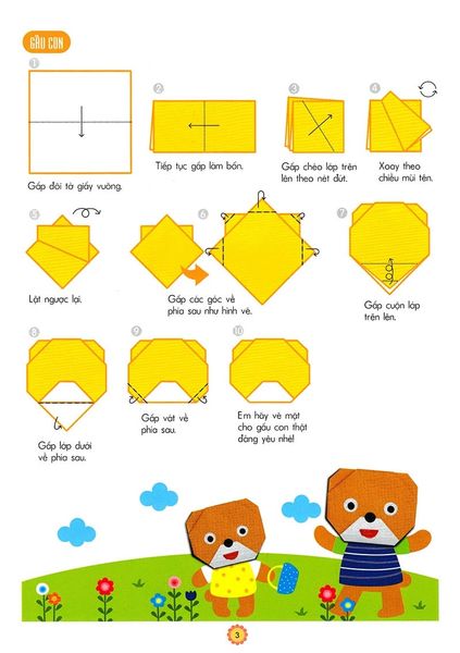 Em Tập Gấp Hình 3-4 Tuổi - Nâng Cao (Tái Bản 2018)
