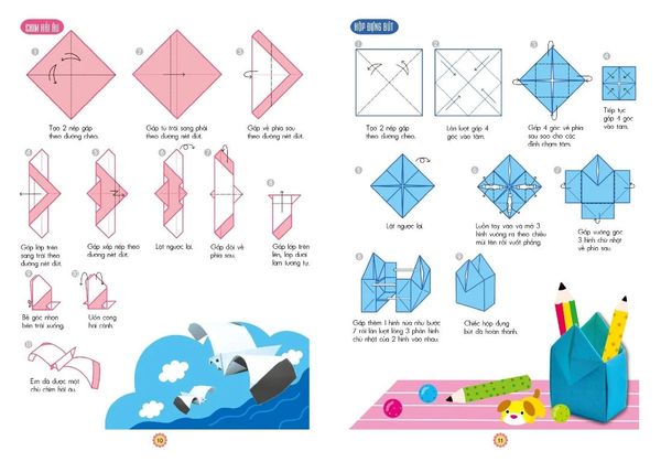 Em Tập Gấp Hình 4-5 Tuổi - Nâng Cao (Tái Bản)