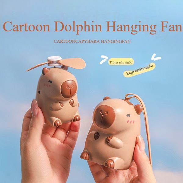 Quạt Cầm Tay Capybara Mini Sạc USB