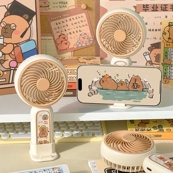 Quạt cầm tay mini Capybara