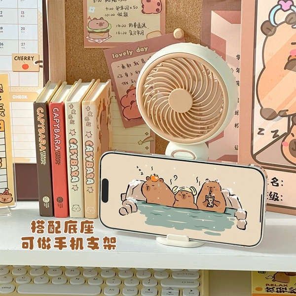 Quạt cầm tay mini Capybara