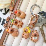 Set 6 Móc khóa Capybara Resin dễ thương - Trang trí treo túi học sinh