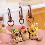 Set 6 Móc khóa Capybara Resin dễ thương - Trang trí treo túi học sinh