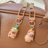 Set 6 Móc khóa Capybara Resin dễ thương - Trang trí treo túi học sinh