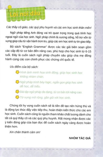 English Grammar For Flyers 1 - Có Đáp Án