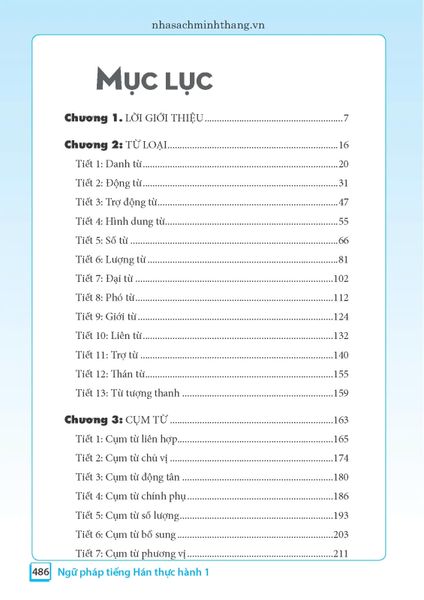 Ngữ Pháp Tiếng Hán Thực Hành - Tập 1 - Trình Độ Sơ Cấp-Trung Cấp (Tái Bản 2023)