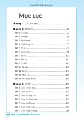 Ngữ Pháp Tiếng Hán Thực Hành - Tập 1 - Trình Độ Sơ Cấp-Trung Cấp (Tái Bản 2023)