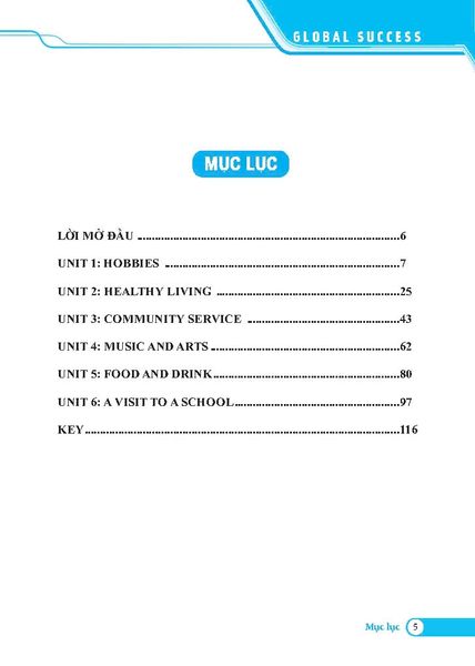 Global Success - Bài Tập Trắc Nghiệm Tiếng Anh Lớp 7 - Tập 1 (Có Đáp Án)
