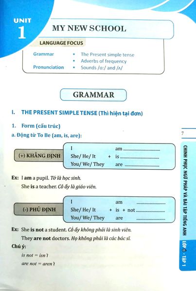 Global Success - Chinh Phục Ngữ Pháp Và Bài Tập Tiếng Anh Lớp 6 - Tập 1 (Có Đáp Án) (Tái Bản 2023)