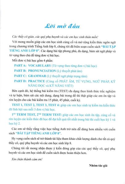 Global Success - Bài Tập Tiếng Anh 8 - Không Đáp Án