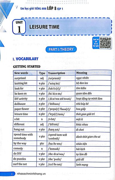 Global Success - Em Học Giỏi Tiếng Anh Lớp 8 - Tập 1 (Có Đáp Án)