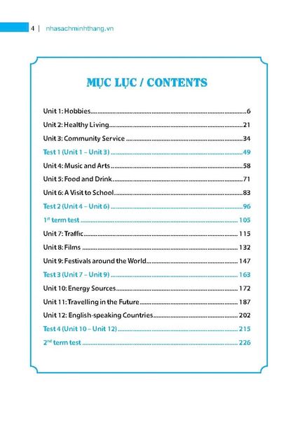 Global Success - Bài Tập Tiếng Anh Lớp 7 (Không Đáp Án)