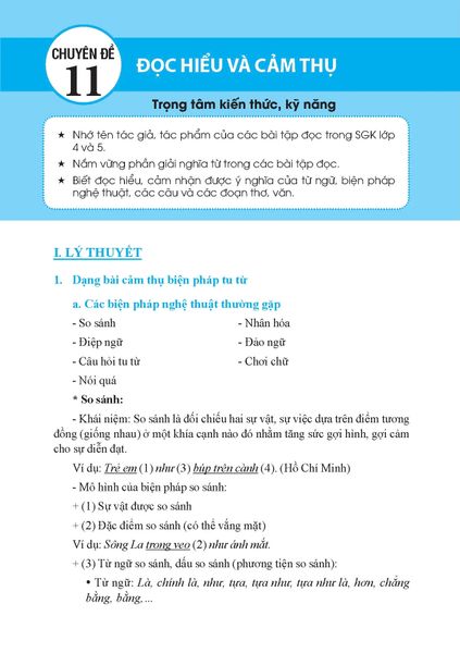 Trọng Tâm Kiến Thức Tiếng Việt Luyện Thi Vào Lớp 6 - Có Đáp Án - Tập 2