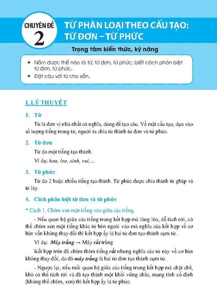 Trọng Tâm Kiến Thức Tiếng Việt Luyện Thi Vào Lớp 6 - Có Đáp Án - Tập 1