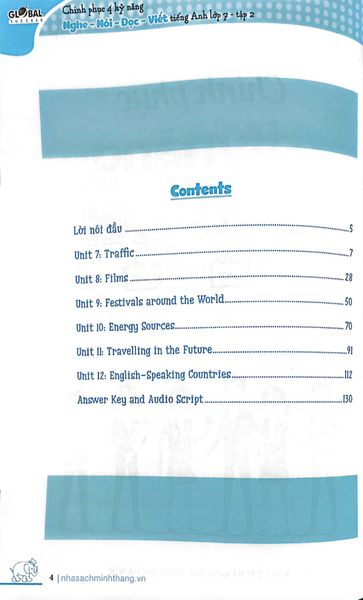 Global Success - Chinh Phục 4 Kỹ Năng Tiếng Anh Nghe - Nói - Đọc - Viết Lớp 7 - Tập 2