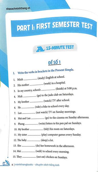 Global Success - Bộ Đề Kiểm Tra Tiếng Anh Lớp 6 - Tập 1 (Có Đáp Án)