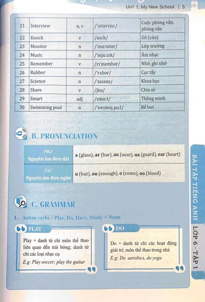 Global Success - Bài Tập Tiếng Anh Lớp 6 - Tập 1 (Có Đáp Án)