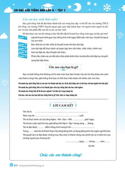 The Langmaster - Em Học Giỏi Tiếng Anh Lớp 6 - Tập 1 (Có Đáp Án)