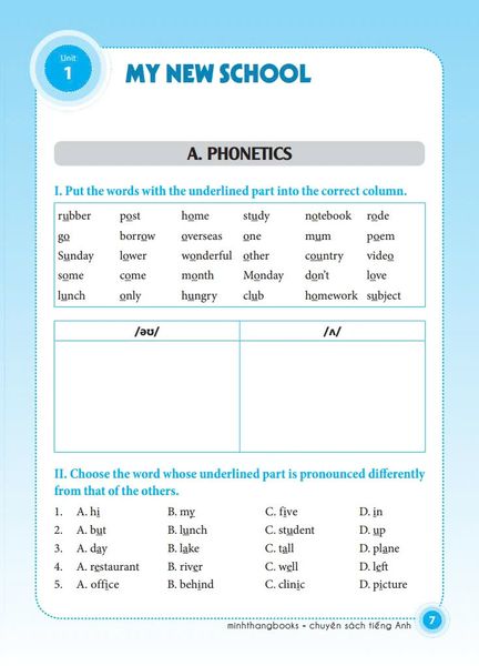 Bài Tập Tiếng Anh Lớp 6 (Không Đáp Án) (Sách Màu)