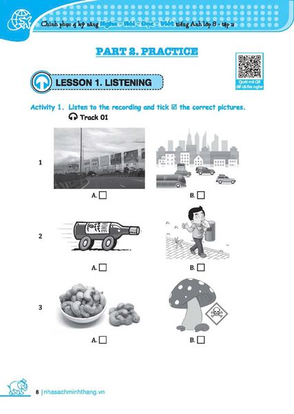 Chinh Phục 4 Kỹ Năng Tiếng Anh Nghe - Nói - Đọc - Viết Lớp 8 - Tập 2