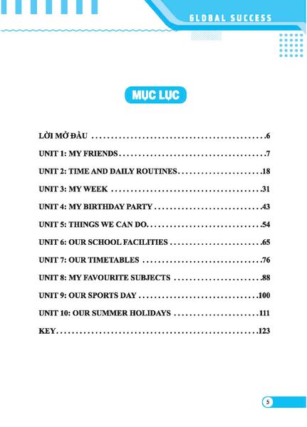 Global Success - Bài Tập Trắc Nghiệm Tiếng Anh Lớp 4 - Tập 1 - Có Đáp Án