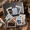 Sticker đa năng tem vintage bao thư trang trí dễ thương (giao ngẫu nhiên)