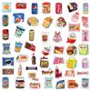 Sticker đa năng món ăn dễ thương chống nước