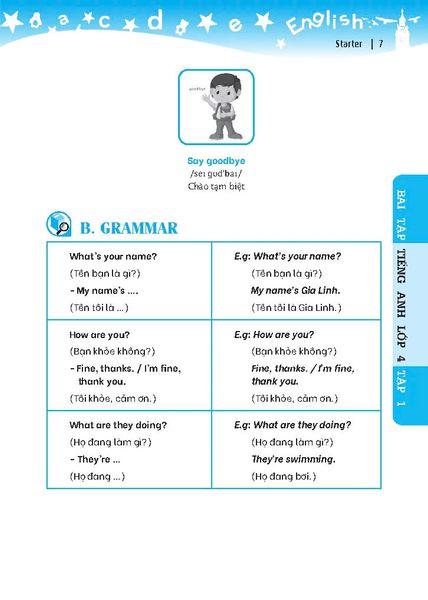 Global Success - Bài Tập Tiếng Anh Lớp 4 - Tập 1 - Có Đáp Án