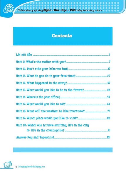 Chinh Phục 4 Kỹ Năng Tiếng Anh Nghe - Nói - Đọc - Viết Lớp 5 - Tập 2