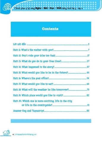 Chinh Phục 4 Kỹ Năng Tiếng Anh Nghe - Nói - Đọc - Viết Lớp 5 - Tập 2