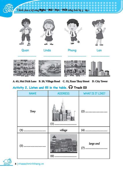 Chinh Phục 4 Kỹ Năng Tiếng Anh Nghe - Nói - Đọc - Viết Lớp 5 - Tập 1