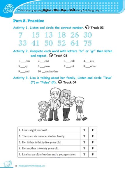 Chinh Phục 4 Kỹ Năng Tiếng Anh Nghe - Nói - Đọc - Viết Lớp 3 - Tập 2