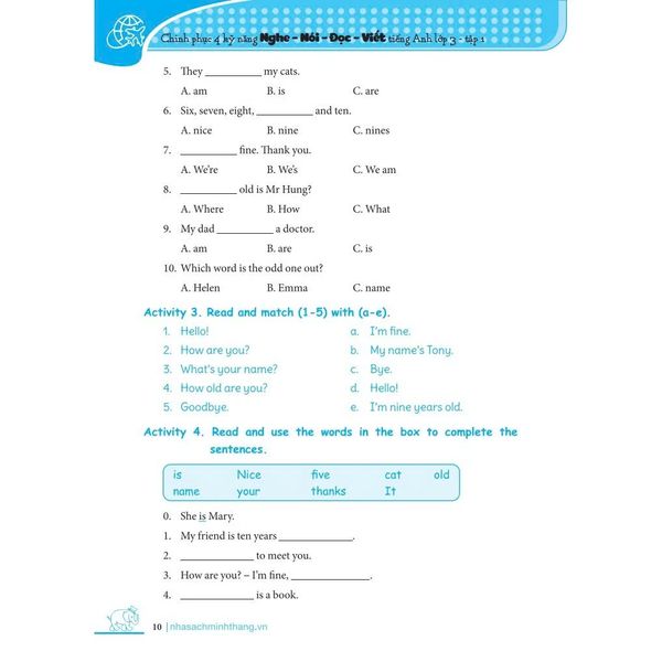 Chinh Phục 4 Kỹ Năng Tiếng Anh Nghe - Nói - Đọc - Viết Lớp 3 - Tập 1