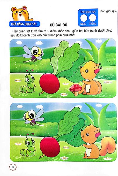 Sân Chơi Trí Tuệ Cho Trẻ - Rèn Luyện Tư Duy Não Trái + Phát Triển Sáng Tạo Não Phải - Dành Cho Bé 4-5 Tuổi - Tập 1