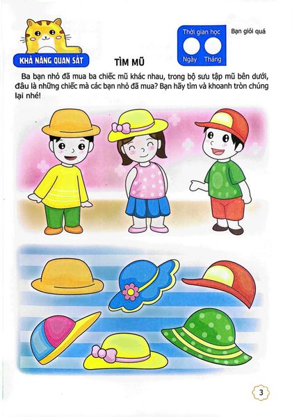 Sân Chơi Trí Tuệ Cho Trẻ - Rèn Luyện Tư Duy Não Trái + Phát Triển Sáng Tạo Não Phải - Dành Cho Bé 3-4 Tuổi - Tập 1