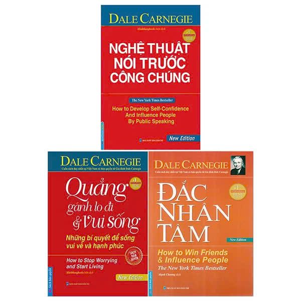 Bộ Sách Đắc Nhân Tâm + Quẳng Gánh Lo Đi Và Vui Sống + Nghệ Thuật Nói Trước Công Chúng (Bộ 3 Cuốn)