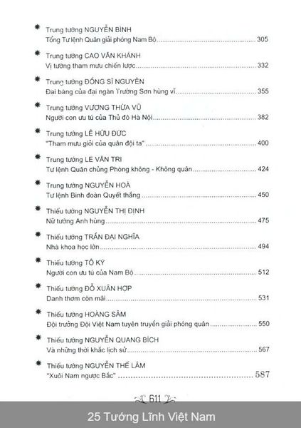 25 Tướng Lĩnh Việt Nam (Tái Bản 2024)