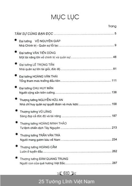 25 Tướng Lĩnh Việt Nam (Tái Bản 2024)