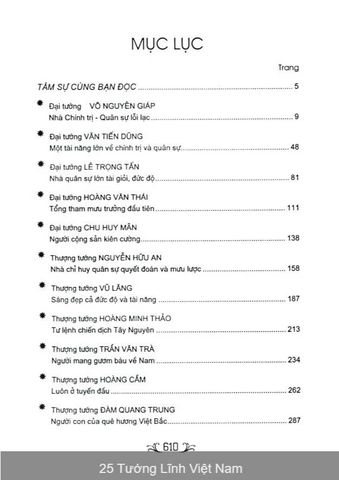 25 Tướng Lĩnh Việt Nam (Tái Bản 2024)