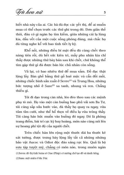 Trà Hoa Nữ (Tái Bản 2022)