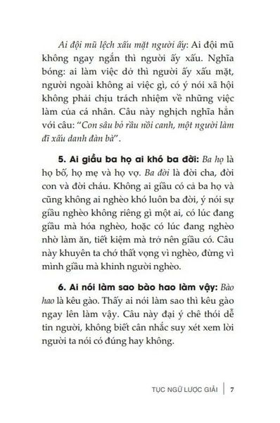 Tục Ngữ Lược Giải (Tái Bản 2024)