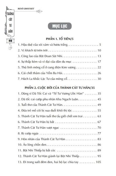 Thành Cát Tư Hãn - Bìa Cứng (Tái Bản)