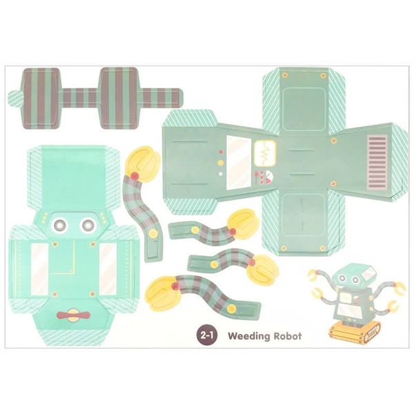 Đồ Chơi Giấy Gấp Thủ Công Robot Origami - Kylwin KW-4006 (6 Mẫu)