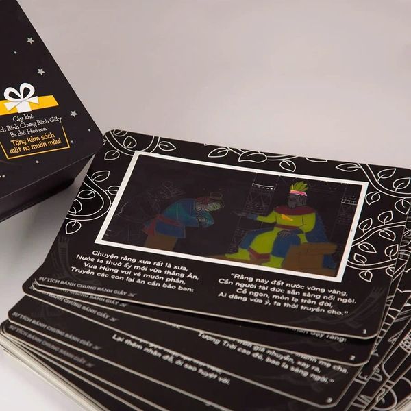 BOX SET SÁCH CHIẾU BÓNG THẦN KỲ - CÂY KHẾ - SỰ TÍCH BÁNH CHƯNG BÁNH GIÀY - BA CHÚ HEO CON