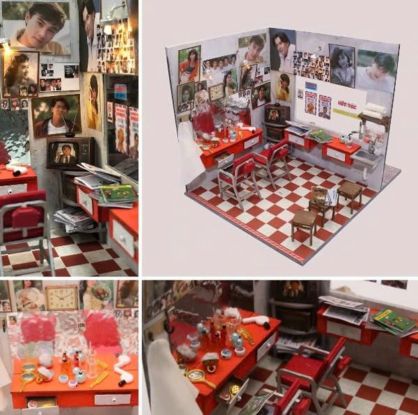 Mô Hình Thế Giới Tí Hon - Sài Gòn Xưa Và Nay - Hớt Tóc Thời Đại - TX04