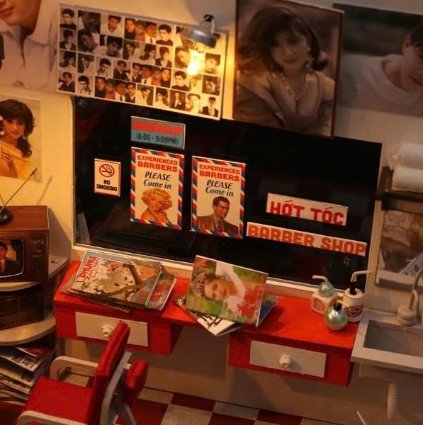 Mô Hình Thế Giới Tí Hon - Sài Gòn Xưa Và Nay - Hớt Tóc Thời Đại - TX04