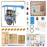 Mô hình gỗ tự lắp ráp DIY- Thế Giới Tí Hon- Hàng Rong- XE KEM - HR05