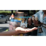 Mô hình gỗ tự lắp ráp DIY- Thế Giới Tí Hon- Hàng Rong- XE KEM - HR05