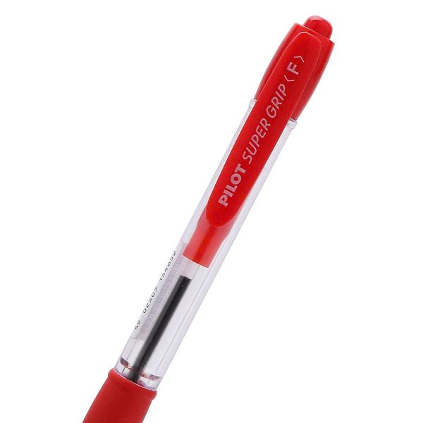 Bút Bi Bấm 0.7 mm Super Grip Rectractable - Pilot BPGP-10 R-F-R - Mực Đỏ